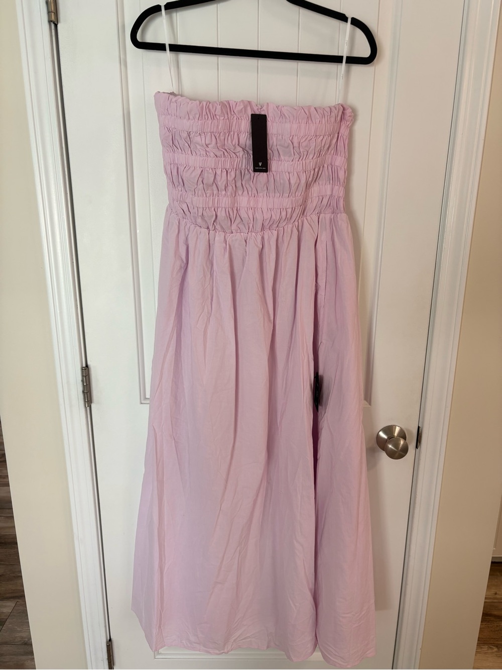 Lulu's Strapless Lilac Maxi Dress